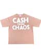 (L)Cash From ChaosビッグシルエットTee(ダスティピンクL)