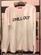 (XL)CHILL OUT-L/S Tee(ホワイトXL)