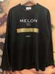 (XL)MELON DEEP CUT L/S-Tee(ブラックXL)